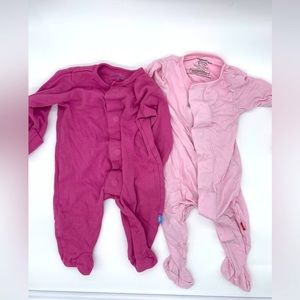 Magnetic me footed sleeper for baby girl